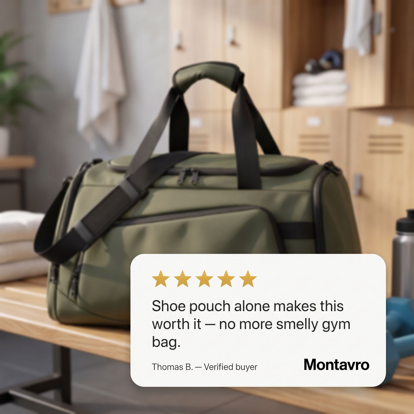 Premium Sports Bag with Large Compartment and Shoe Pocket