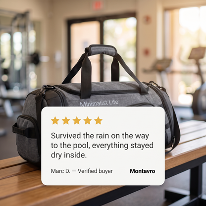 Water-Resistant Sports Bag with Multiple Compartments