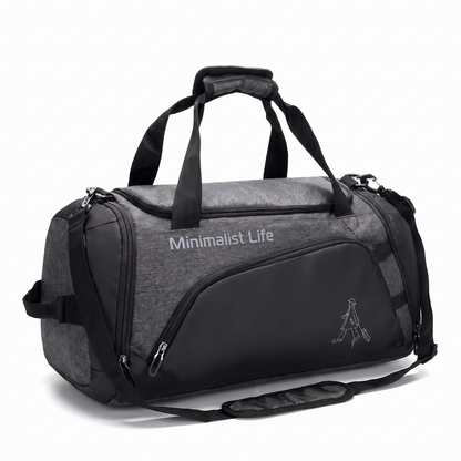 Water-Resistant Sports Bag with Multiple Compartments