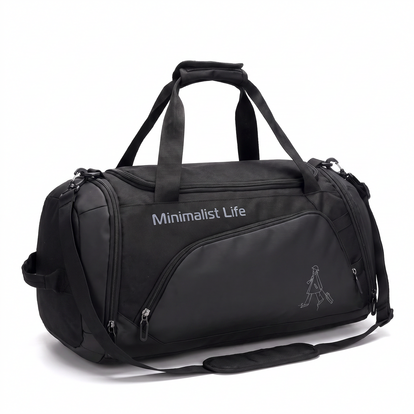 Water-Resistant Sports Bag with Multiple Compartments