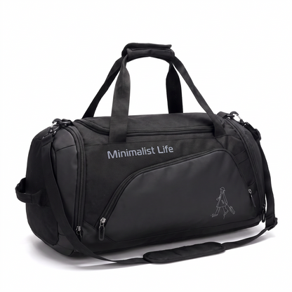 Water-Resistant Sports Bag with Multiple Compartments