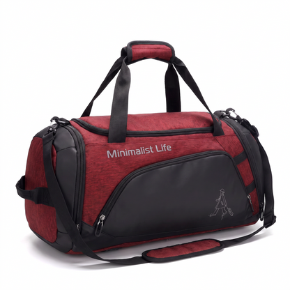 Water-Resistant Sports Bag with Multiple Compartments