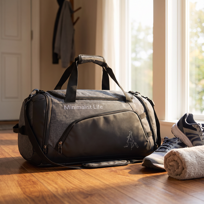 Water-Resistant Sports Bag with Multiple Compartments