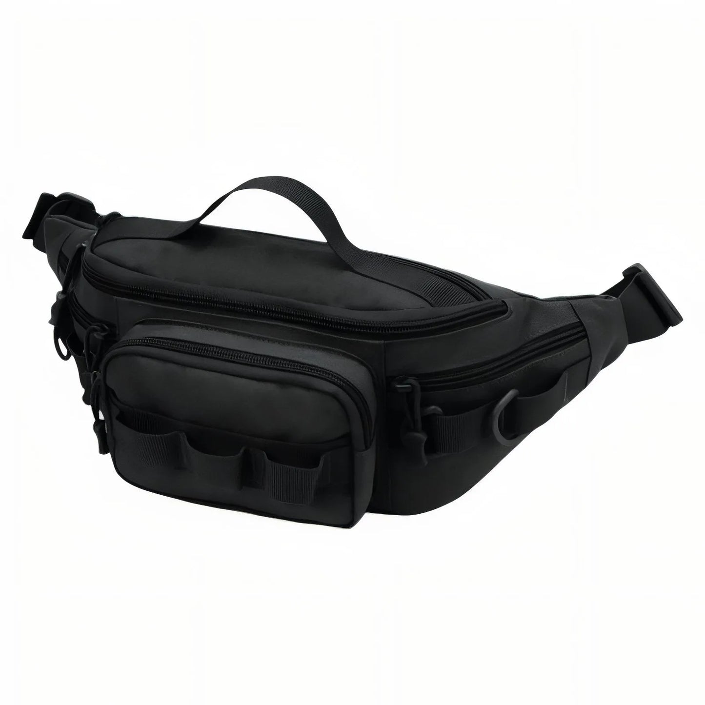 Sac Banane Outdoor Déperlant à Poches Multiples pour Randonnée, Pêche et Vélo