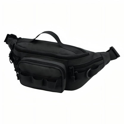 Sac Banane Outdoor Déperlant à Poches Multiples pour Randonnée, Pêche et Vélo