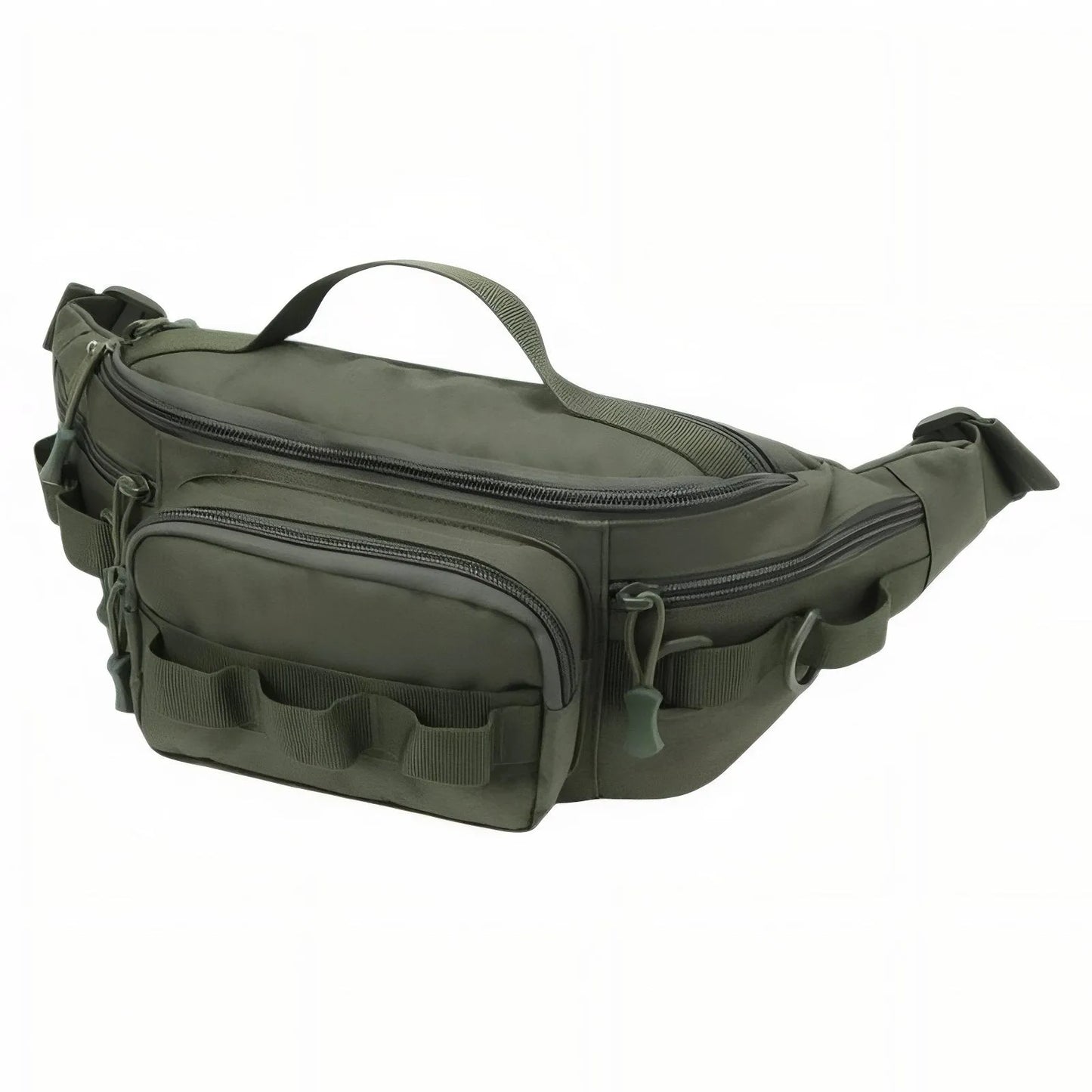 Sac Banane Outdoor Déperlant à Poches Multiples pour Randonnée, Pêche et Vélo