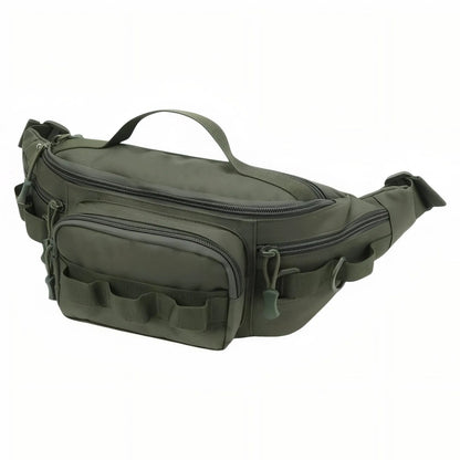 Sac Banane Outdoor Déperlant à Poches Multiples pour Randonnée, Pêche et Vélo