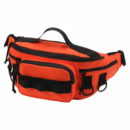Sac Banane Outdoor Déperlant à Poches Multiples pour Randonnée, Pêche et Vélo
