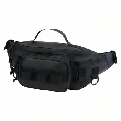 Sac Banane Outdoor Déperlant à Poches Multiples pour Randonnée, Pêche et Vélo