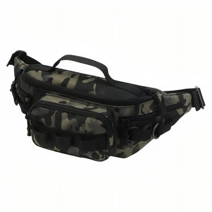 Sac Banane Outdoor Déperlant à Poches Multiples pour Randonnée, Pêche et Vélo