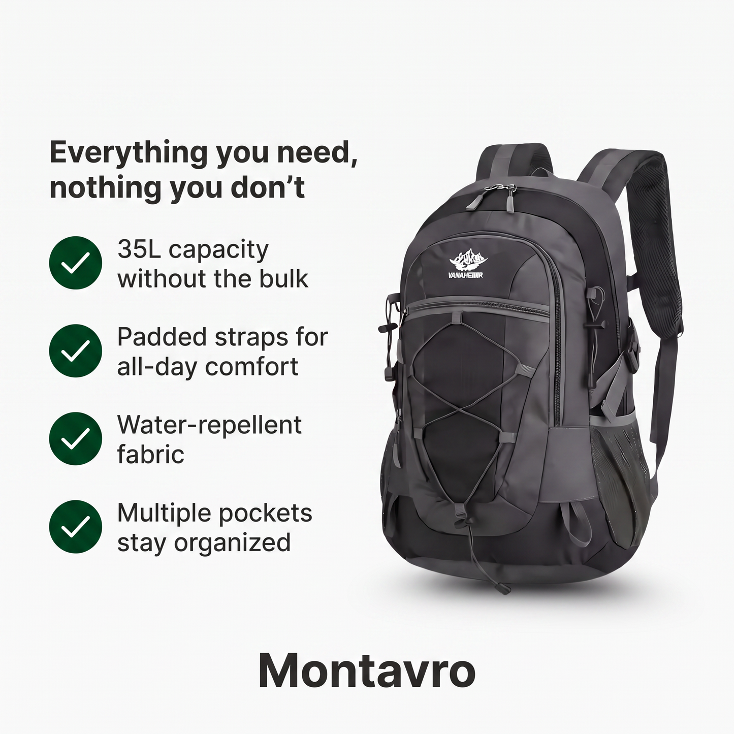 35L Lightweight Hiking Trekking Backpack