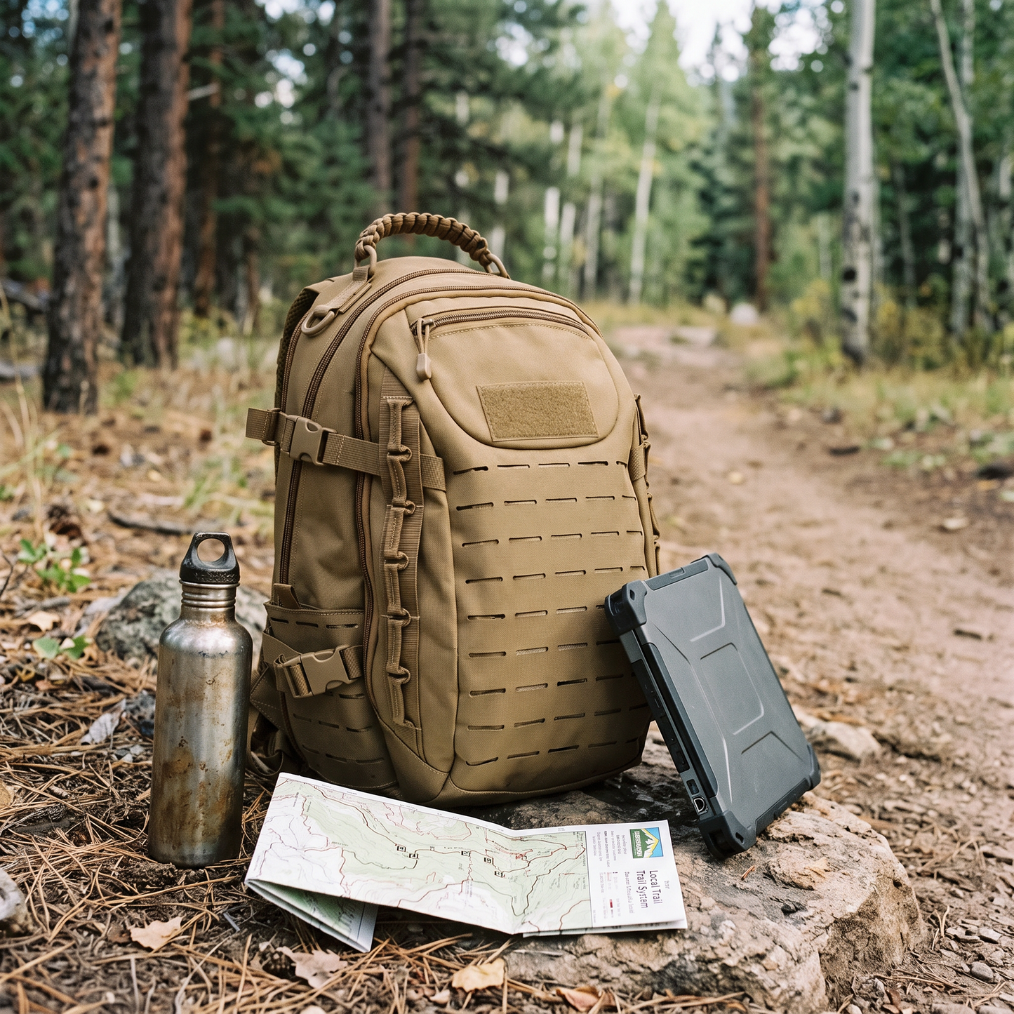 Tactical Backpack 35L in 500D Cordura Nylon, MOLLE System and 15-inch Laptop Compartment