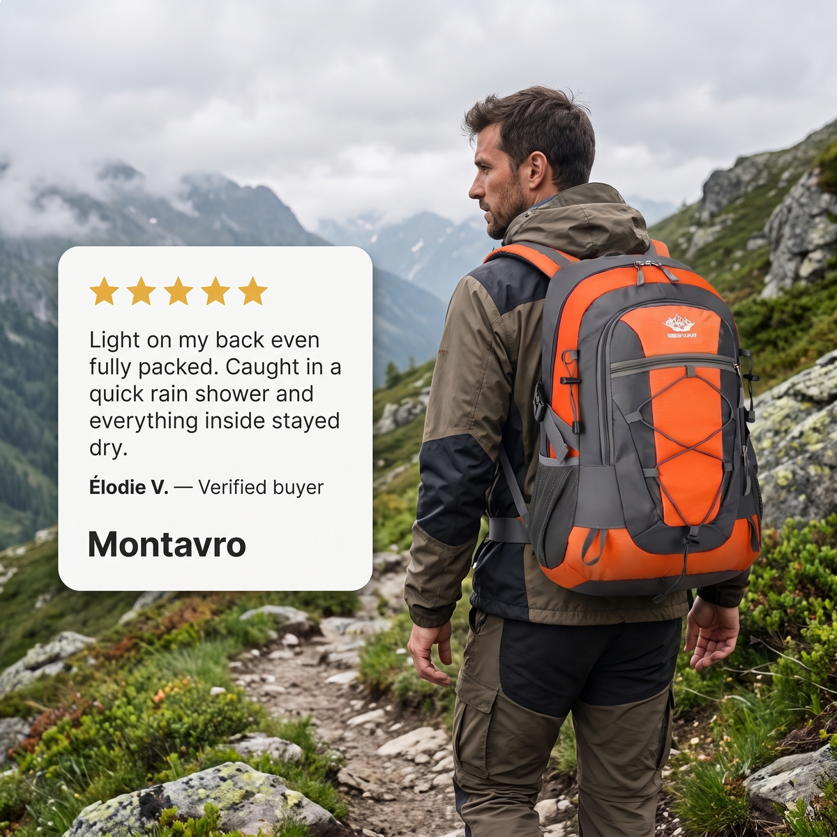 Lett vanntett 30 L tursekk