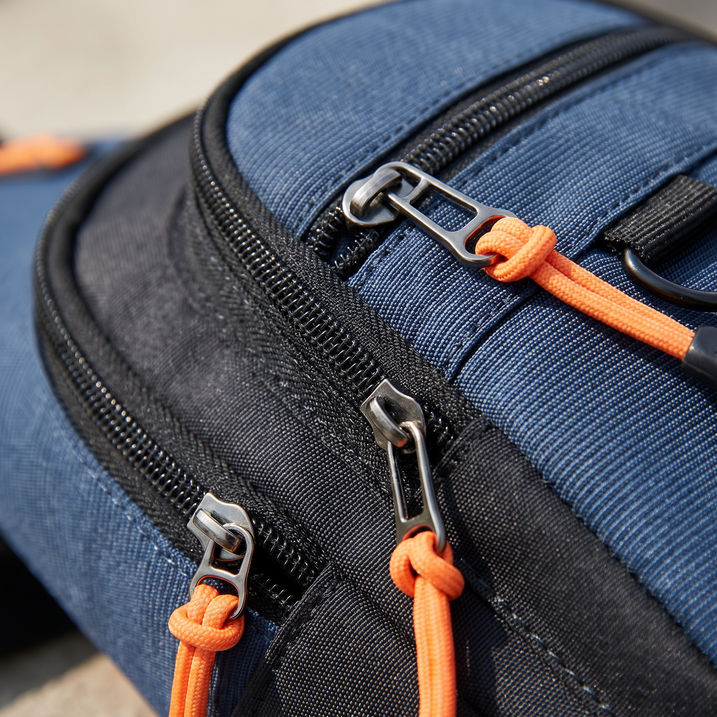 Men's Nylon Crossbody Bag, Multi-Pocket with Headphone Port, Water-Repellent Fabric