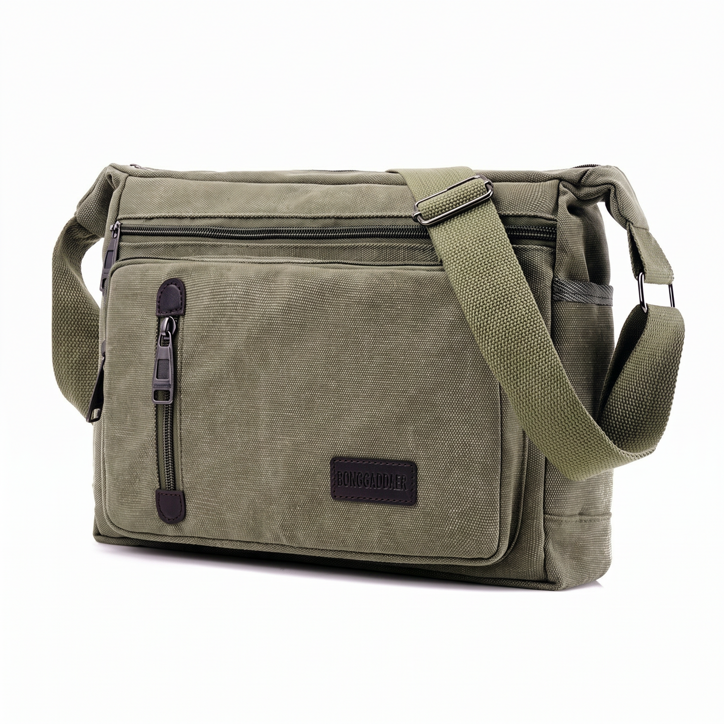 Durable Canvas Shoulder Bag, Large Capacity with Adjustable Shoulder Strap, Unisex Style
