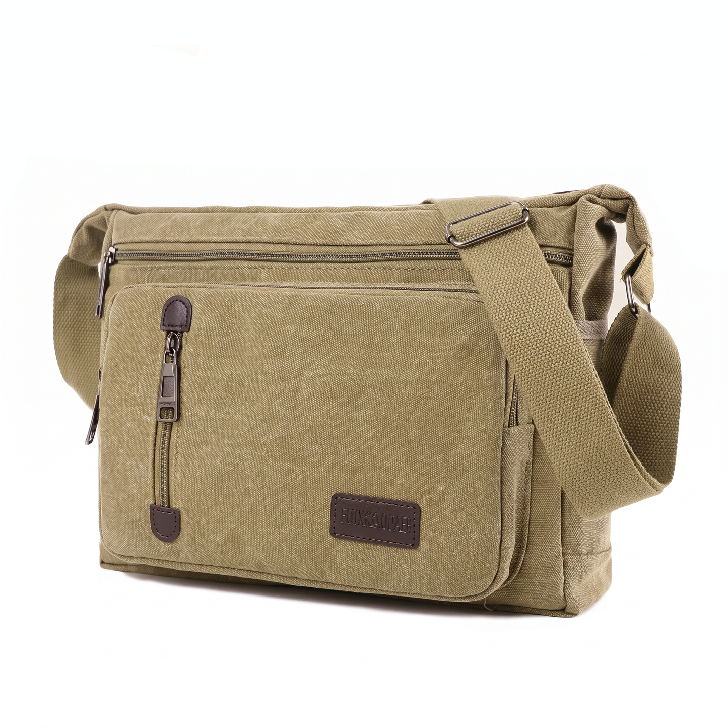 Durable Canvas Shoulder Bag, Large Capacity with Adjustable Shoulder Strap, Unisex Style