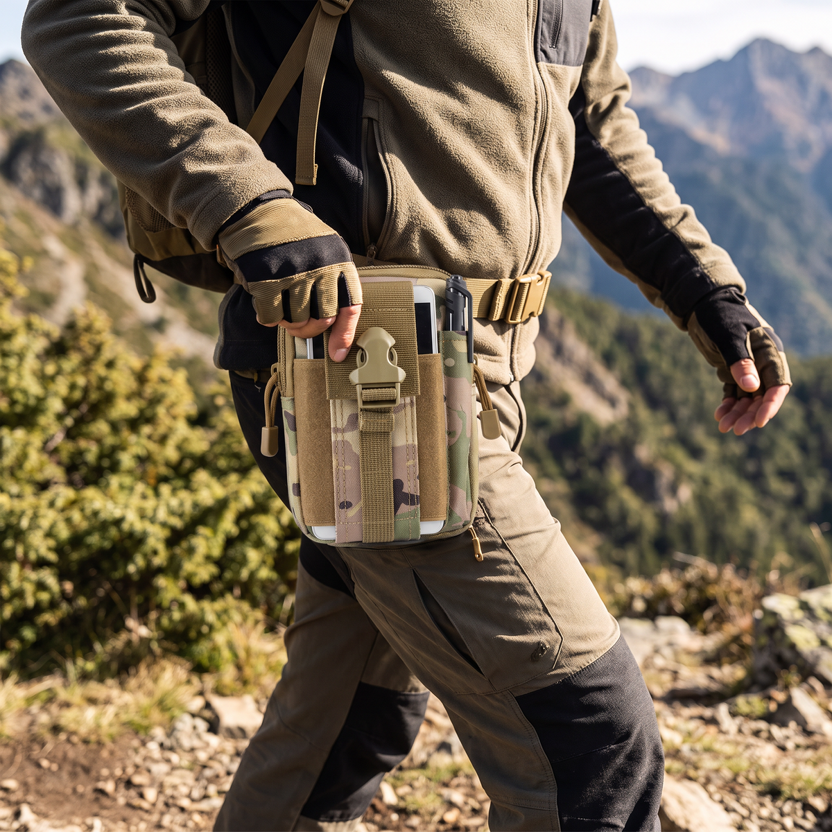 Sacoche Militaire Ceinture Randonnée Trekking