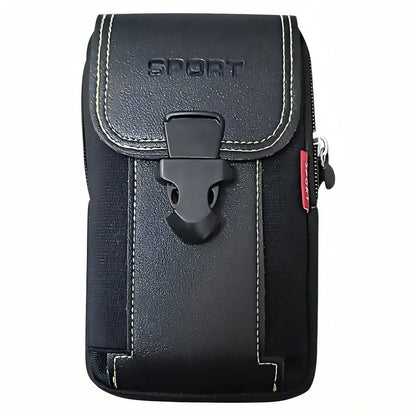 Pochette Ceinture Outdoor Compacte à Poches Zippées pour Randonnée et Voyage