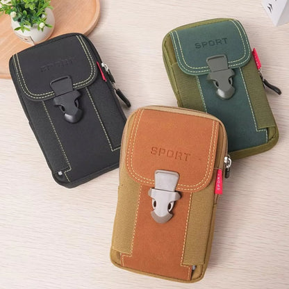 Pochette Ceinture Outdoor Compacte à Poches Zippées pour Randonnée et Voyage
