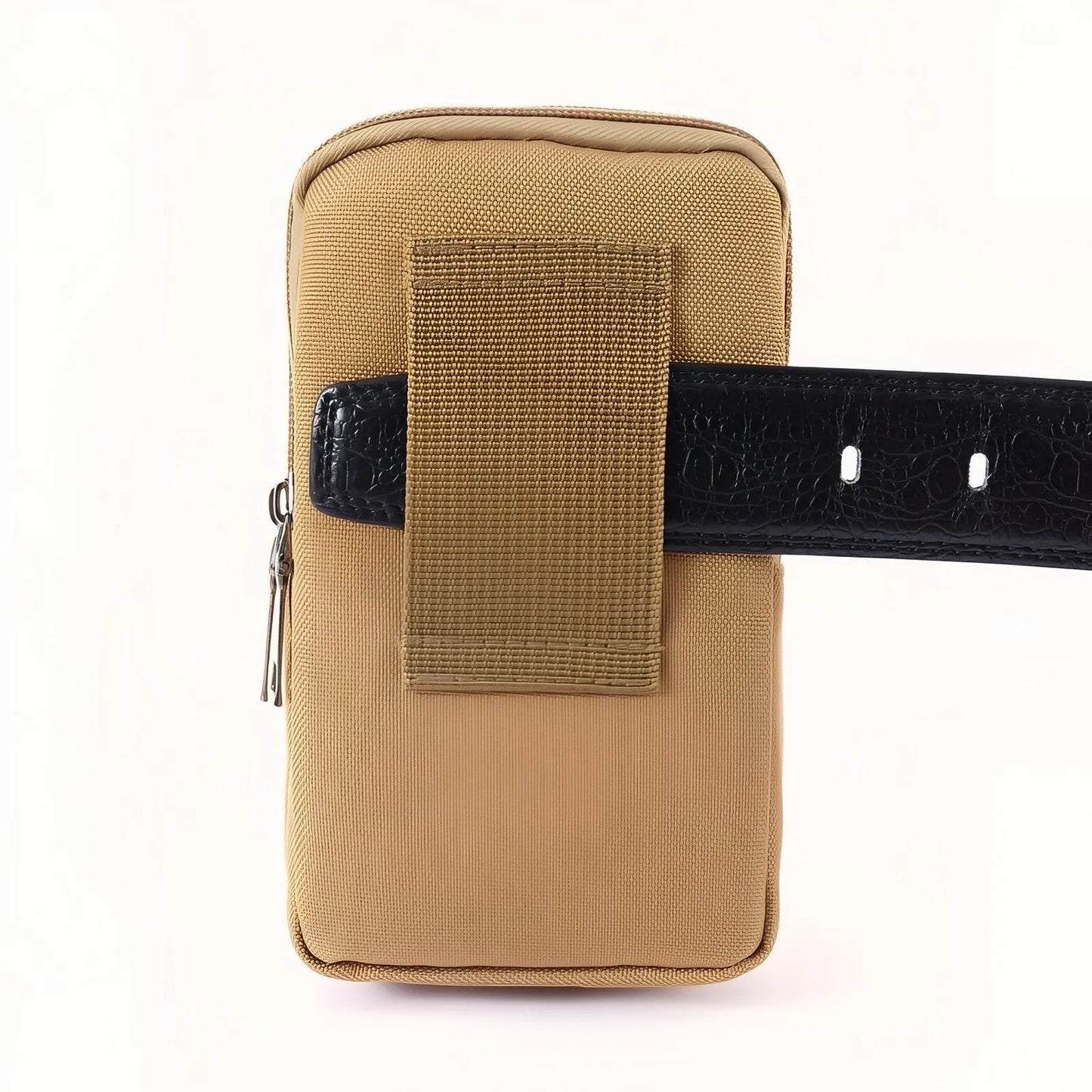 Pochette Ceinture Outdoor Compacte à Poches Zippées pour Randonnée et Voyage