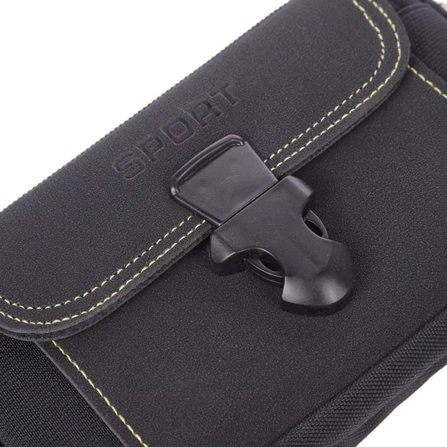 Pochette Ceinture Outdoor Compacte à Poches Zippées pour Randonnée et Voyage