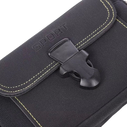 Pochette Ceinture Outdoor Compacte à Poches Zippées pour Randonnée et Voyage