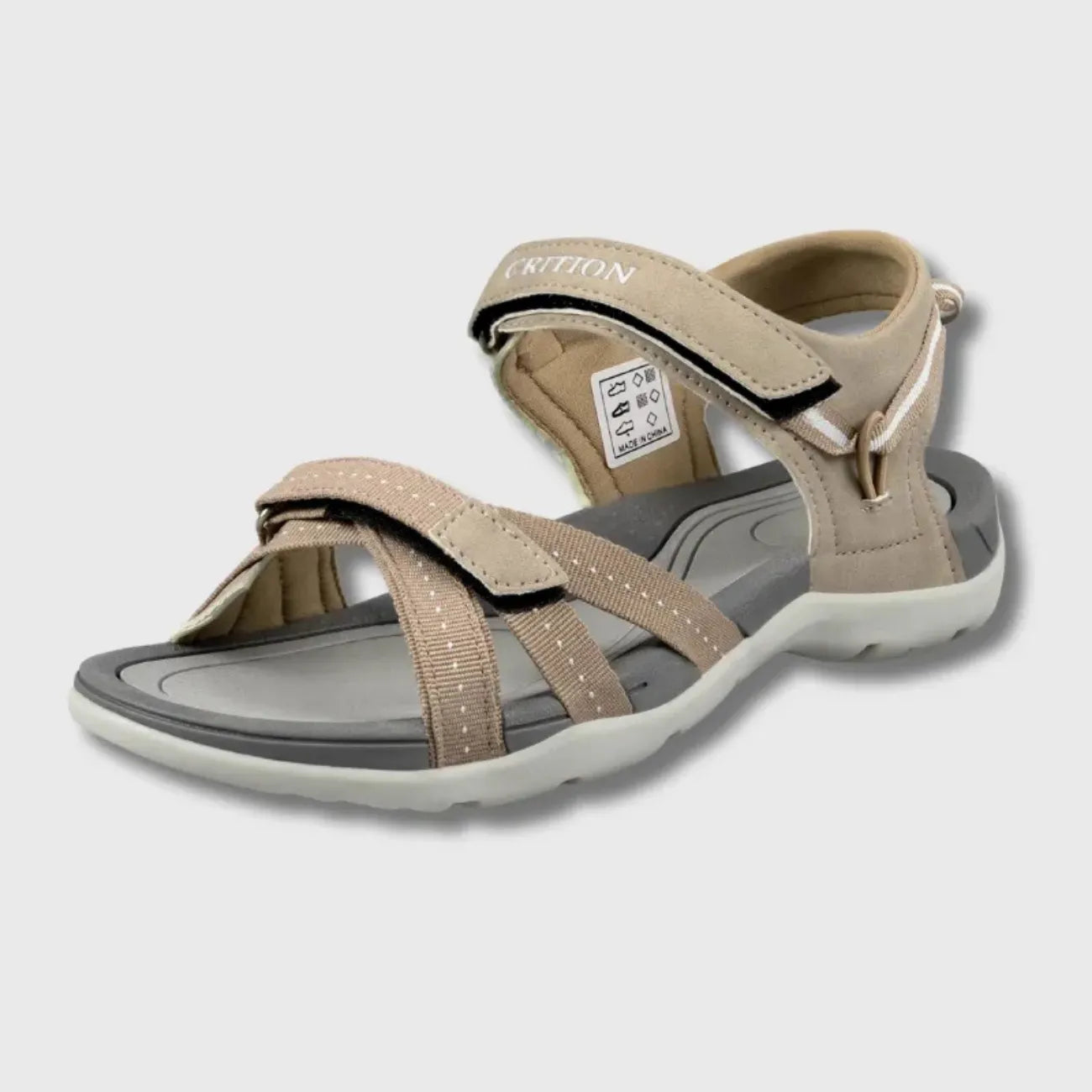 Women's Hiking Sandals with Adjustable Straps, Breathable Upper and Non-Slip TPR Sole