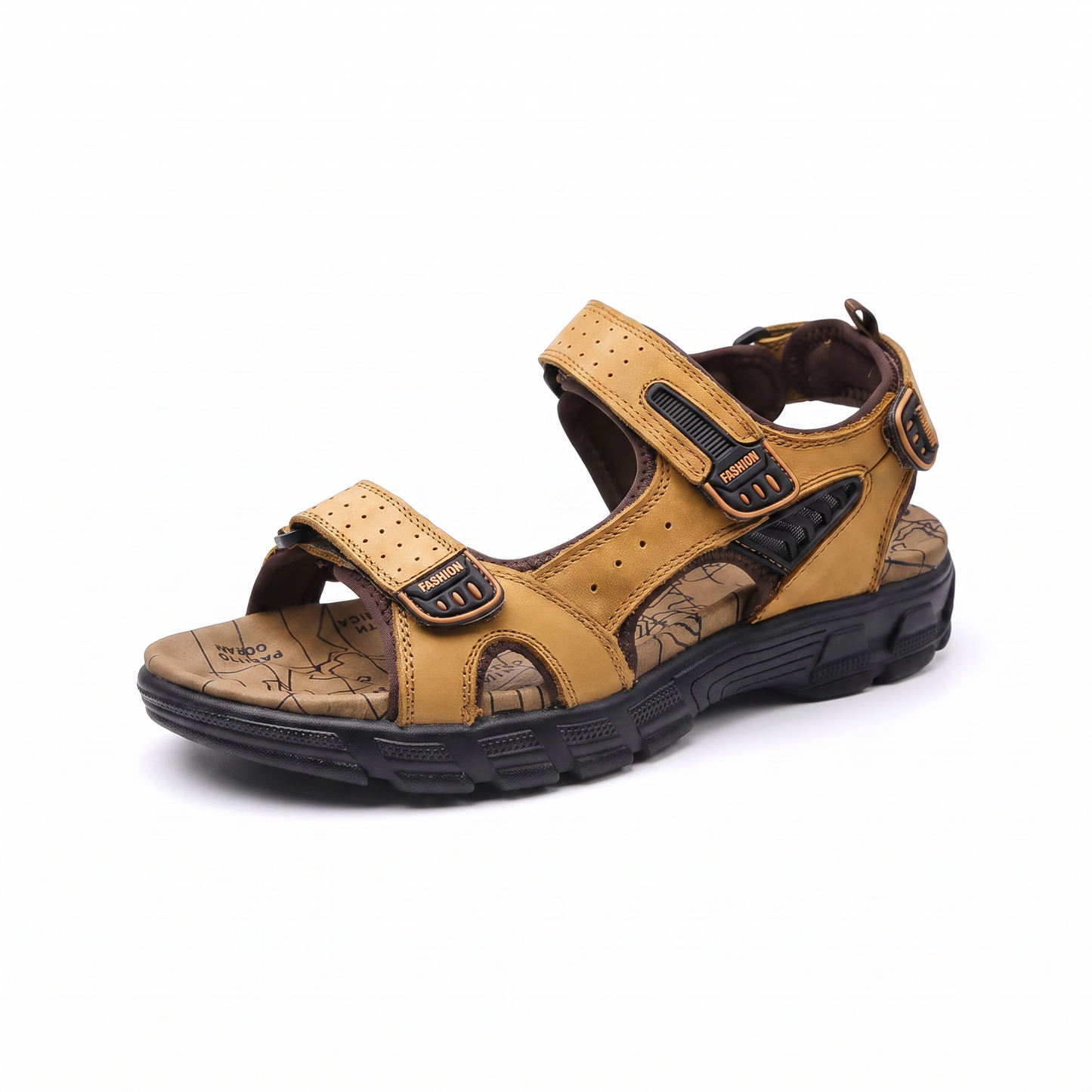 Men's Hiking Sandals with Adjustable Straps and Cushioned Sole