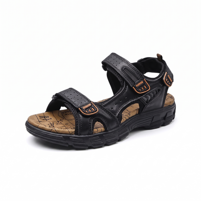 Men's Hiking Sandals with Adjustable Straps and Cushioned Sole