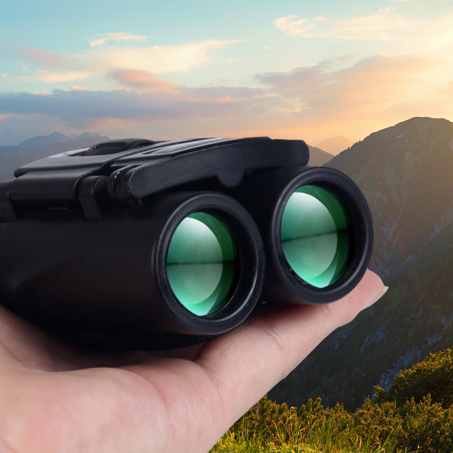 Compact Pocket Hiking Binoculars
