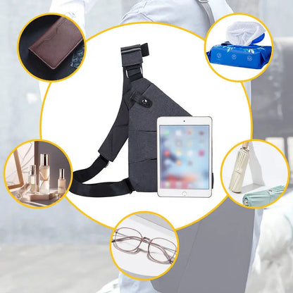 Anti-Theft Slim Sling Bag for Travel and Hiking