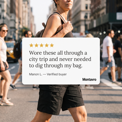 Women's Loose and Lightweight Cargo Shorts with Pockets for Walking, City and Travel