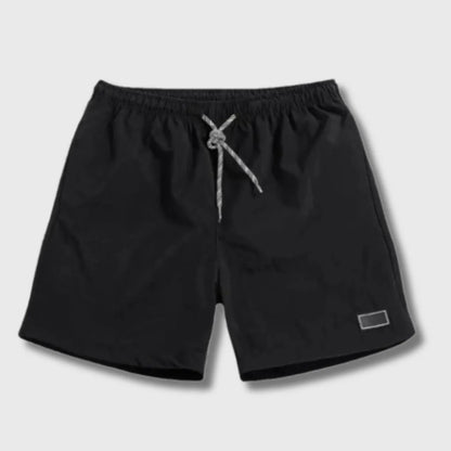 Short de Randonnée Homme Léger en Polyester, Séchage Rapide avec Taille Élastiquée à Cordon