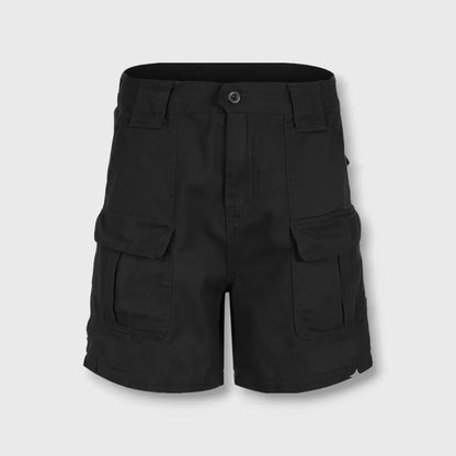 Short Cargo Femme Ample et Léger à Poches pour Marche, Ville et Voyage