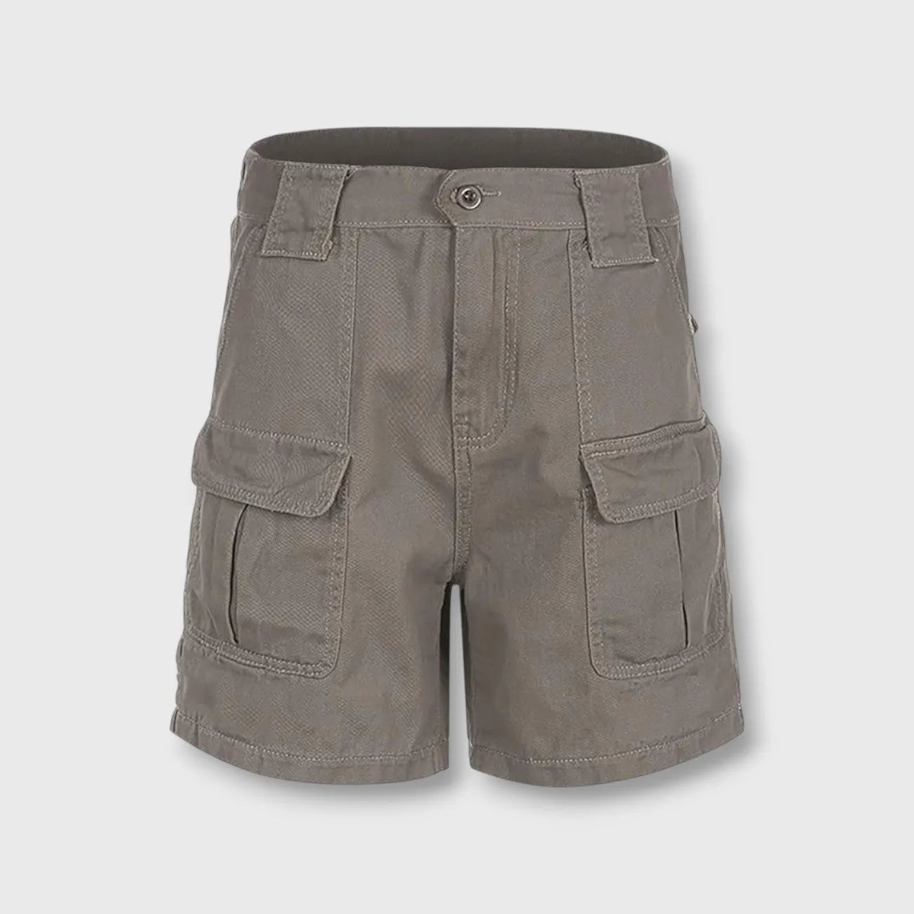 Short Cargo Femme Ample et Léger à Poches pour Marche, Ville et Voyage