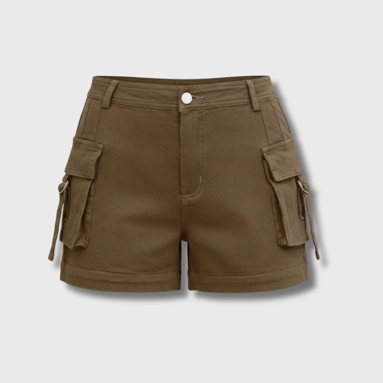 Short Cargo de Randonnée Femme Léger avec Poches pour Marche et Plein Air