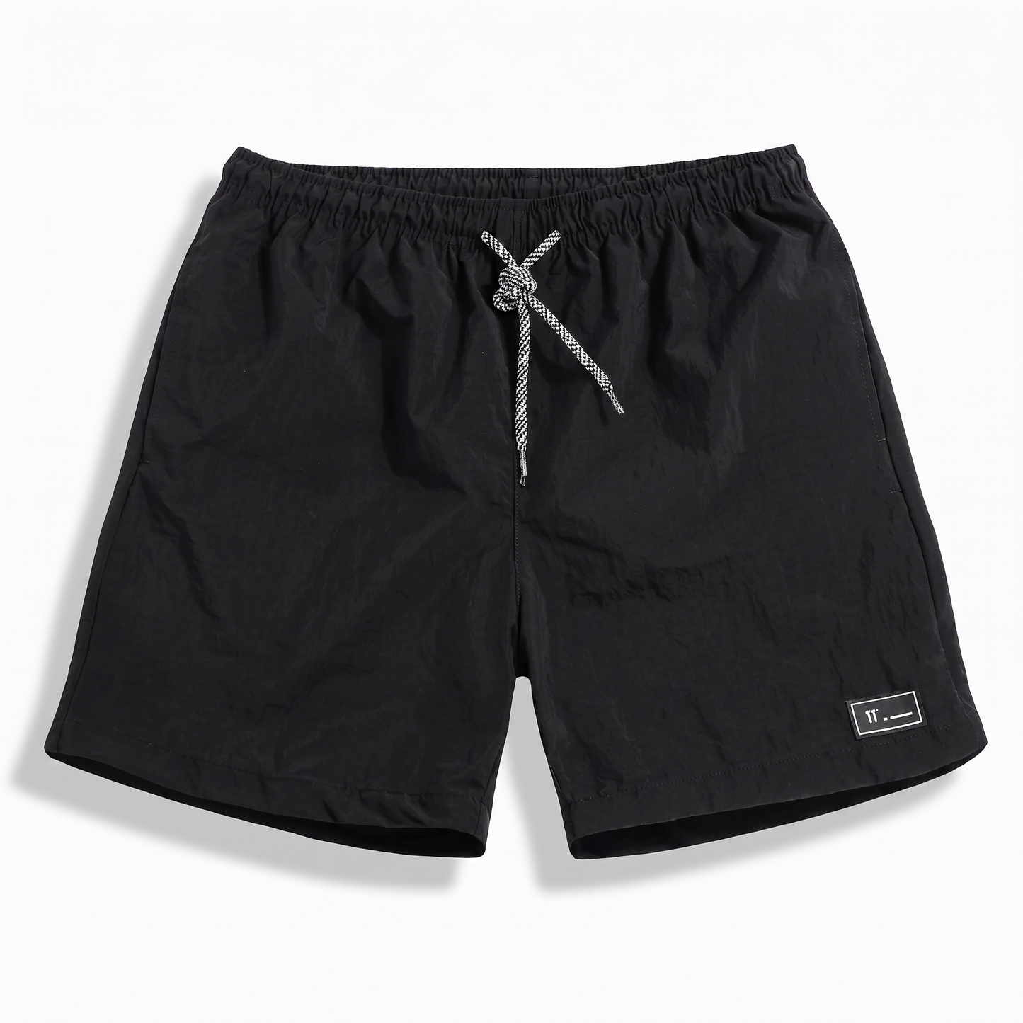 Short de Randonnée Homme Léger en Polyester, Séchage Rapide avec Taille Élastiquée à Cordon