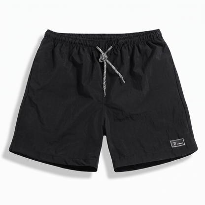 Short de Randonnée Homme Léger en Polyester, Séchage Rapide avec Taille Élastiquée à Cordon