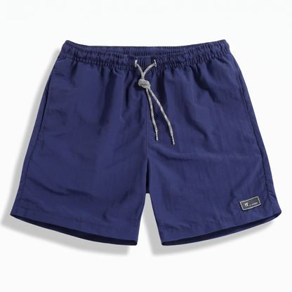 Short de Randonnée Homme Léger en Polyester, Séchage Rapide avec Taille Élastiquée à Cordon