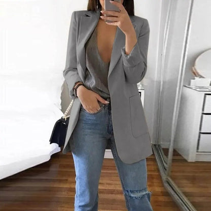 Sophie – Blazer long tailleur élégant pour femme
