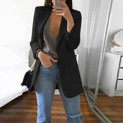 Sophie – Blazer long tailleur élégant pour femme