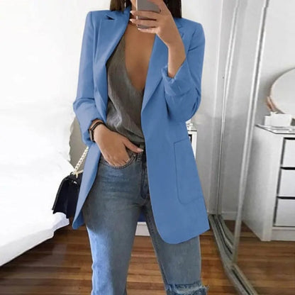 Sophie – Blazer long tailleur élégant pour femme