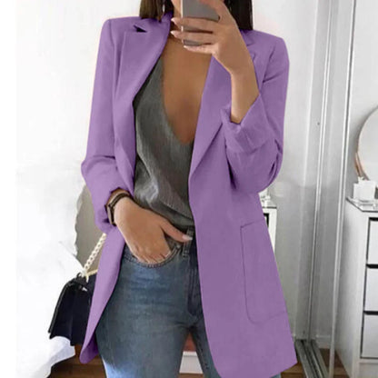 Sophie – Blazer long tailleur élégant pour femme