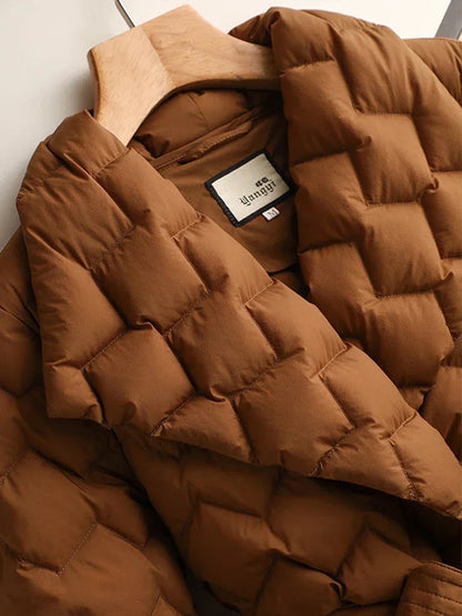 Sophie – Doudoune matelassée élégante à motif losange