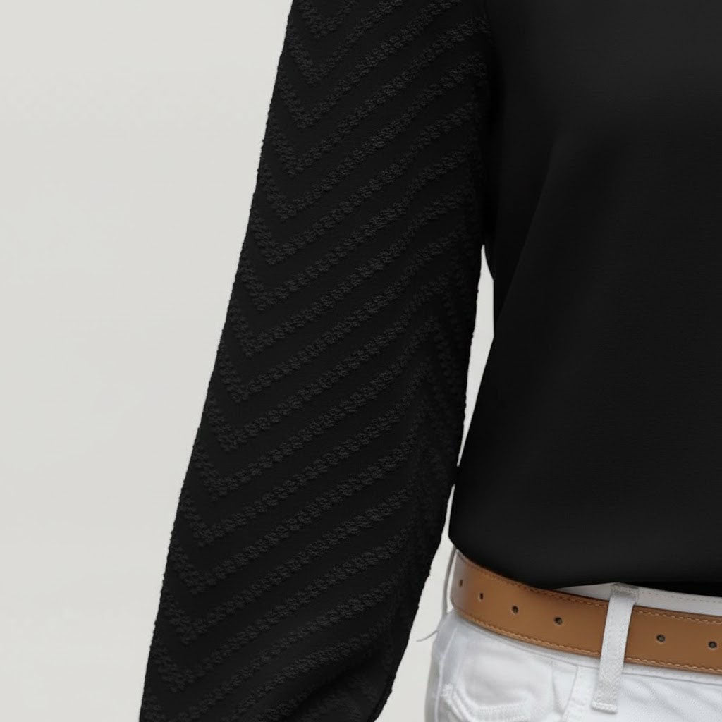 Sophie Légère Chiffon Blouse with V-Neck