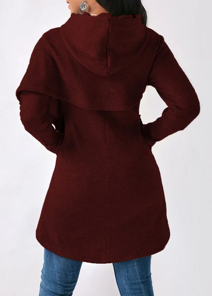 Sophie – Sweat à capuche asymétrique élégant et moderne