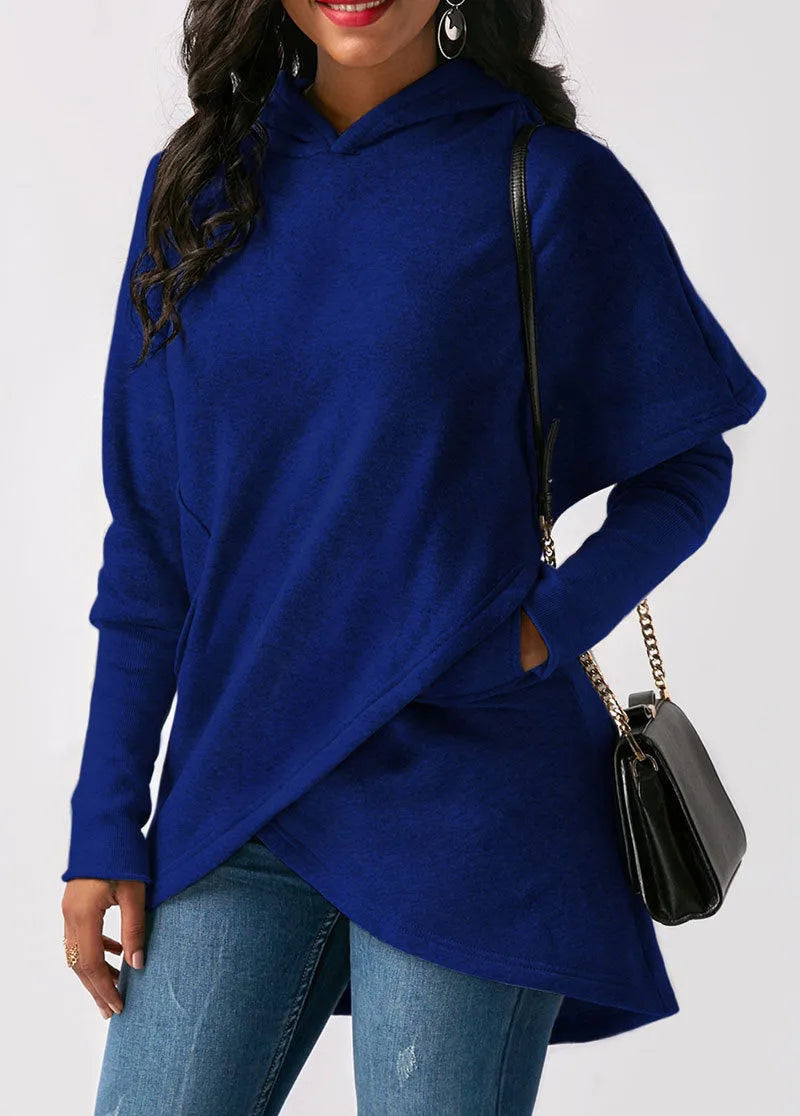 Sophie – Sweat à capuche asymétrique élégant et moderne