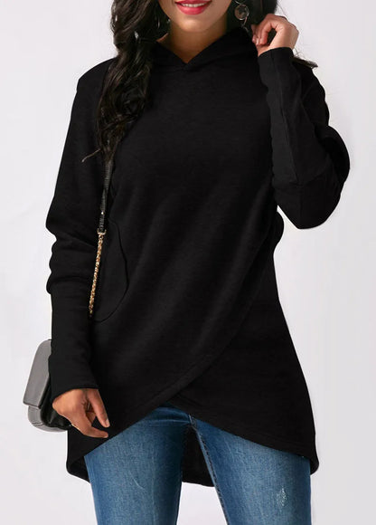 Sophie – Sweat à capuche asymétrique élégant et moderne
