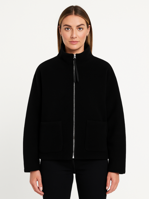 Sophie – Soft sherpa fleece jacket elegant and comfortable