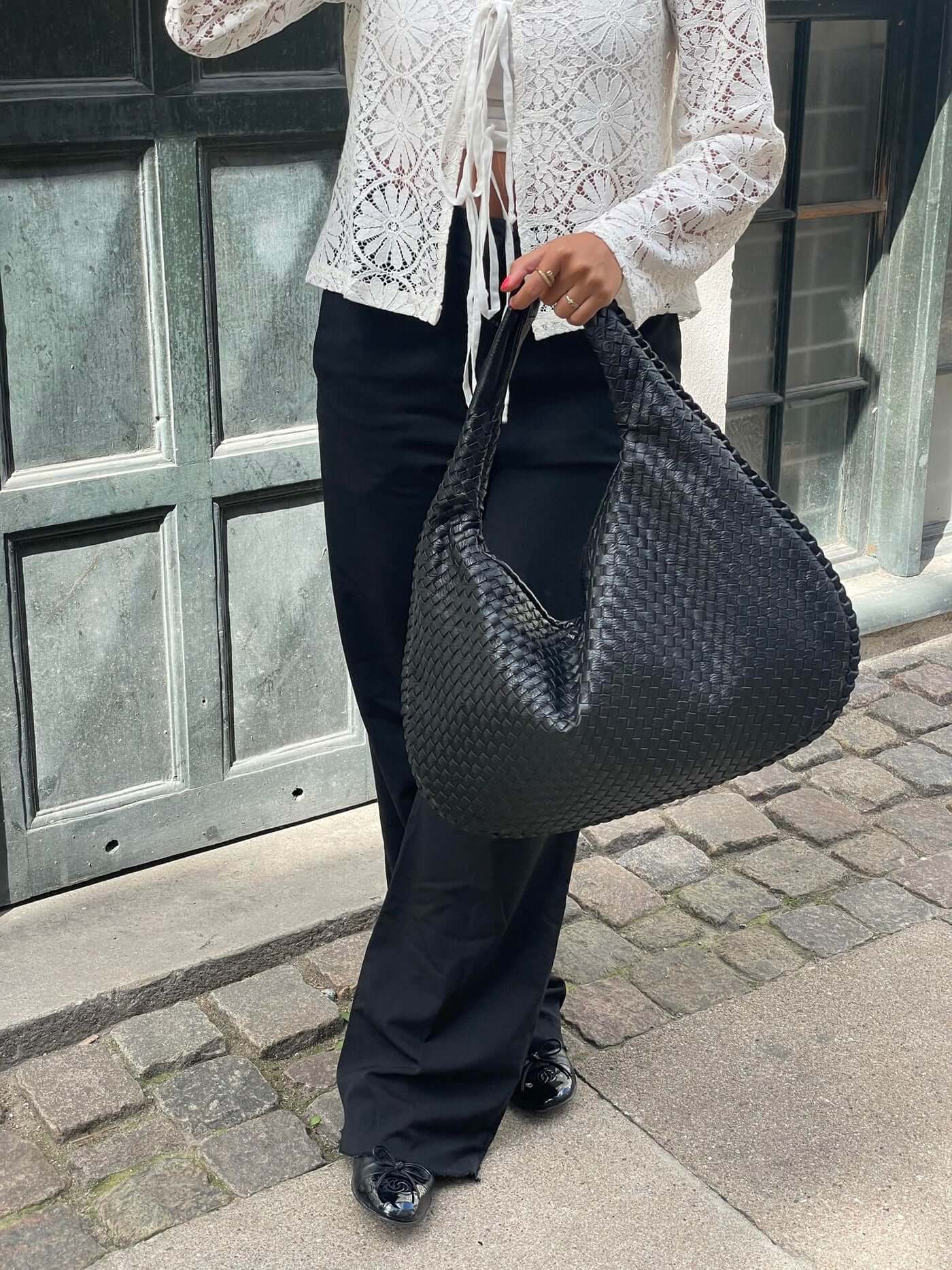 Sophie Élégant Sac Hobo Tressé